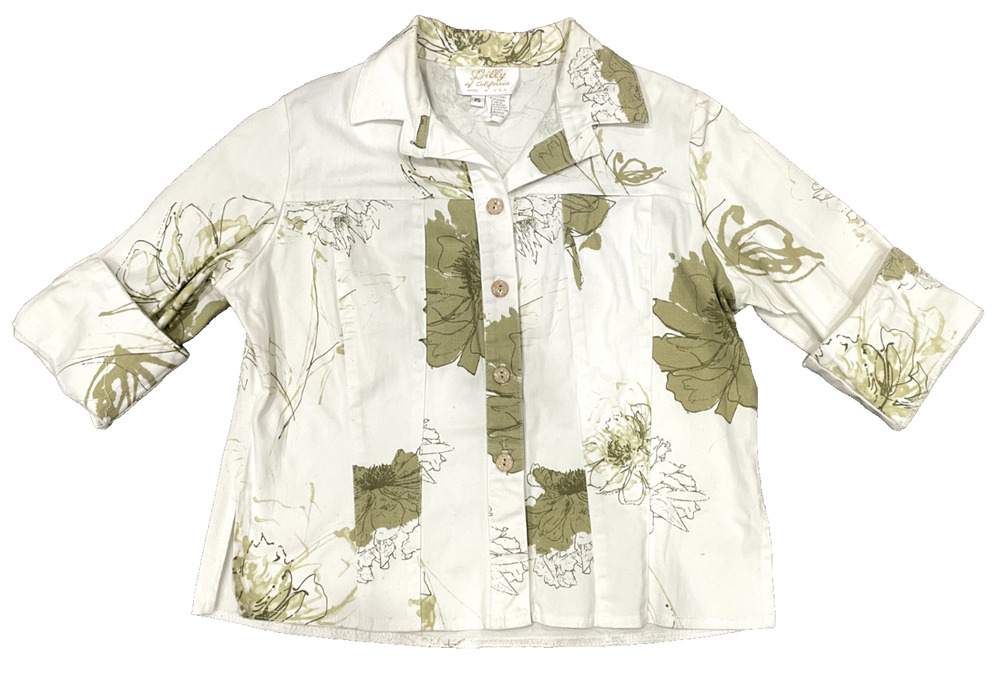 Vintage Lilly of California Women’s Floral Shacket Jacket Made in USA